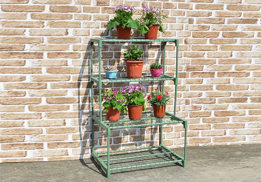 4 Tire Greenhouse Shelves H 105cm W 69cm D 49cm